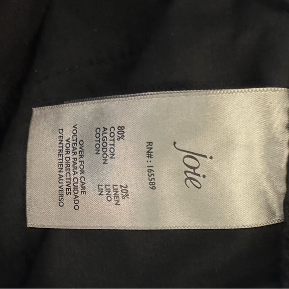 Joie pleated linen blend black shorts NWT large - Picture 8 of 8